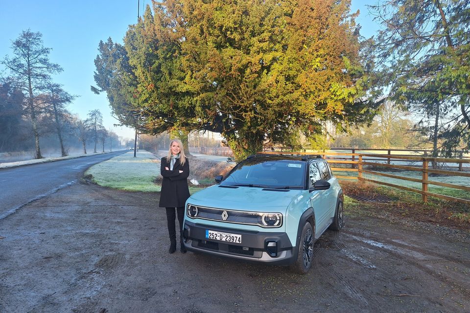 Geraldine Herbert test drives the new Renault 4 Iconic 52KWH. Photo: Paul Herbert-Kane